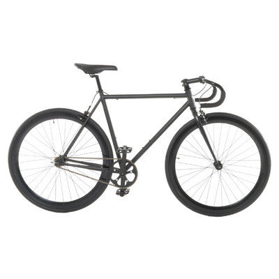 Vilano Attack Fixed Gear Bike Track Bike Matte Black Medium (54cm)