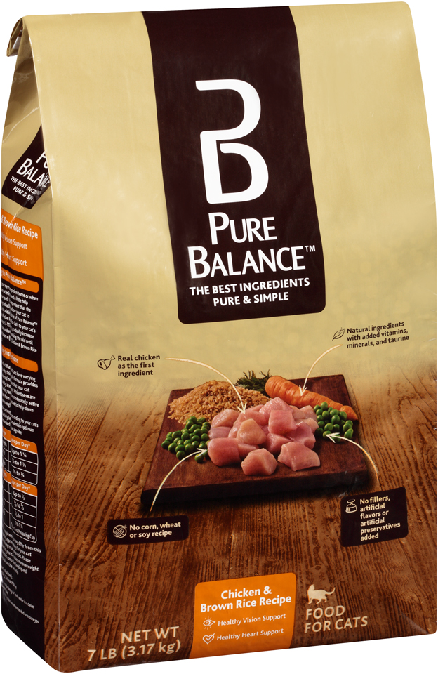 pure balance™ chicken brown rice recipe cat food