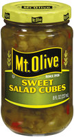 Mt. Olive Sweet Salad Cubes Pickles 8 Oz Jar