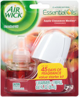 Air Wick® Essential Oils™ Apple Cinnamon Medley® Starter Kit 0.67 fl. oz. Carded Pack