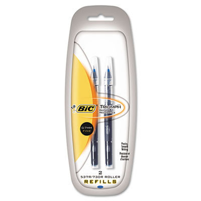 BIC Triumph Roller Ball Refill, 0.7mm, Black