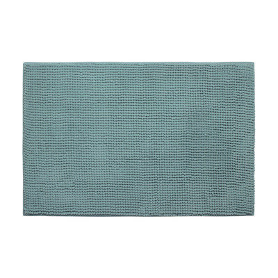 Bath Studio Plush Memory Foam Chenille Cushioned Single Bath Mat, Marine Blue, 20 x 30