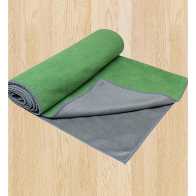 Gaiam America Gaiam Dual-Grip Yoga Towel - Green Vine/Charcoal