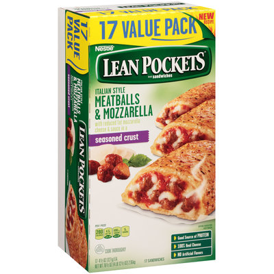 Lean Pockets Italian Style Meatballs & Mozzarella 17 ct Box