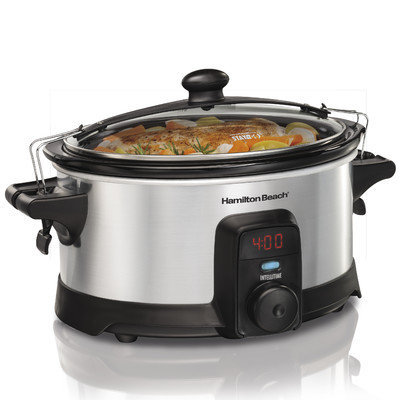Hamilton Beach 6 -Quart Stay or Go IntelliTime Slow Cooker