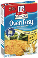 Golden Dipt Oven Easy Quick Bake Lemon & Pepper Seafood Coating Mix 4.5 Oz Box