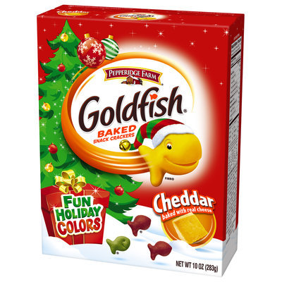 Goldfish® Fun Holiday Colors Cheddar Baked Snack Crackers