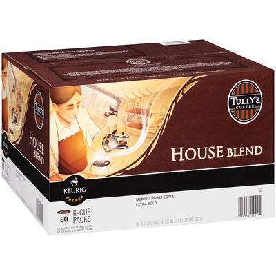 Tully's® House Blend Medium Roast Extra Bold Coffee 80-0.40 oz. Packs