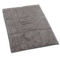 Textile Decor Castle 100% Cotton Chakkar Board Spray Latex Back Bath Rug, 30 H X 20 W, Stone
