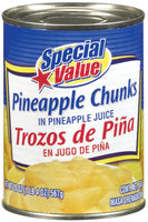 Special Value Chunks In Pineapple Juice Pineapple 20 Oz Can