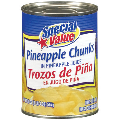 Special Value Chunks In Pineapple Juice Pineapple 20 Oz Can