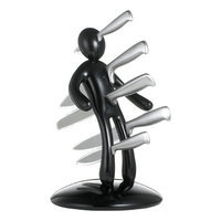 The EX By Raffaele Iannello The Ex 2nd Edition Five Piece Knife Set with Holder in Blue (Set of 5)