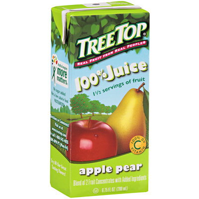 Tree Top® 100% Juice Apple Pear 6.75 fl oz 3 ct Aseptic Pack