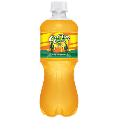 CACTUS COOLER Orange Pineapple Soda 16.9 OZ PLASTIC BOTTLE