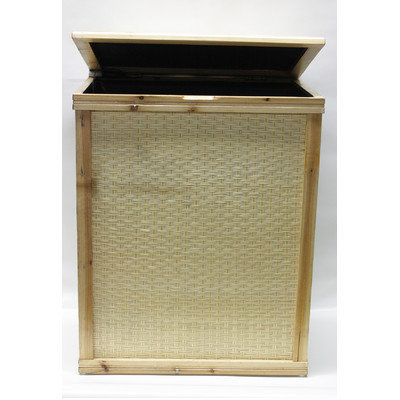 Destidesign Bamboo Rectangle Hamper with Cloth Lining