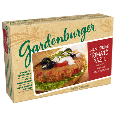 Gardenburger® Sun-Dried Tomato Basil Veggie Burgers 4 ct Box