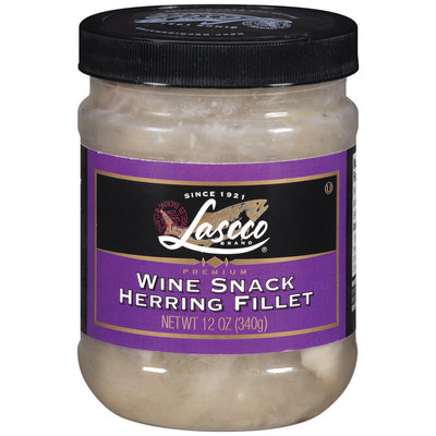 Lascco Premium Wine Snack Herring Fillet 12 oz. Jar