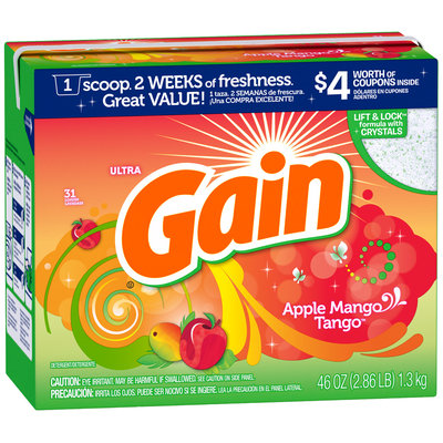 Gain® Ultra Apple Mango Tango with FreshLock Powder Laundry Detergent 46 oz. Box