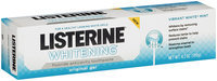 Listerine® Whitening® Vibrant White® Mint Original Gel Toothpaste 4.2 oz Tube