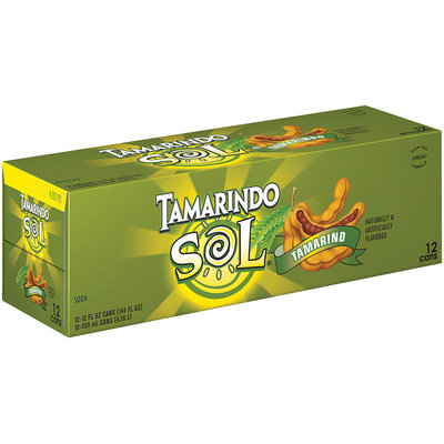 Tamarindo Sol® Tamarind Soda 12 Pack 12 fl. oz. Cans