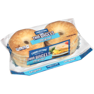 Cobblestone Bread Co™ Original Thin Sliced Bagels 13 oz. Bag