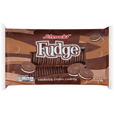 Schnucks® Fudge Sandwich Creme Cookies 25 oz. Tray
