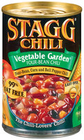 STAGG CHILI Vegetable Garden Four Bean 99% Fat Free Chili 15 OZ CAN