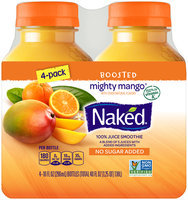 Naked® Boosted Mighty Mango® 100% Juice Smoothies 4-10 fl. oz. Bottles
