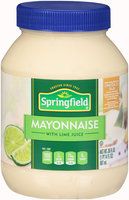 Springfield® Mayonnaise with Lime Juice 30 fl. oz. Plastic Jar
