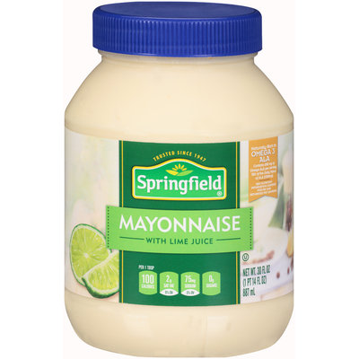 Springfield® Mayonnaise with Lime Juice 30 fl. oz. Plastic Jar