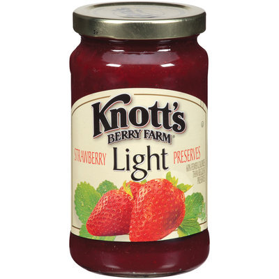 Knott's Berry Farm Light Strawberry Preserves 14 Oz Jar