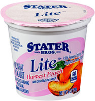 Stater Bros.® Lite Harvest Peach Nonfat Yogurt 6 oz. Cup