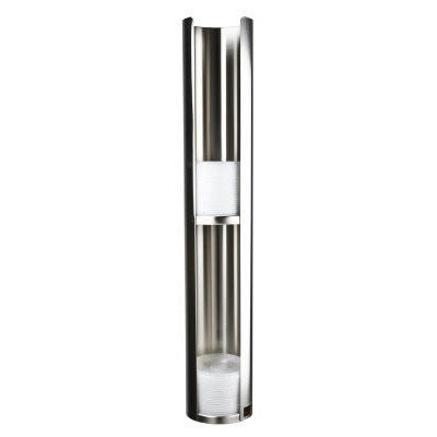 San Jamar Wall-Mount Lid Dispenser, Stainless Steel