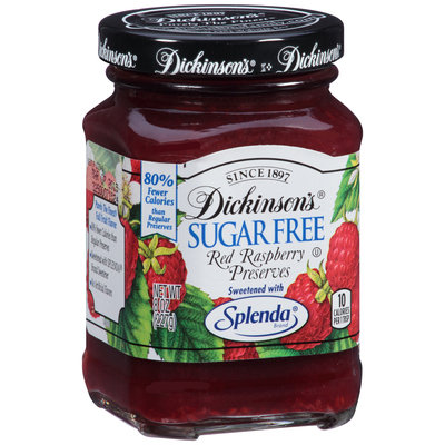 Dickinson's® Sugar Free Red Raspberry Preserves 8 oz. Jar