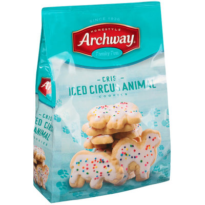 Archway® Crisp Iced Circus Animal Cookies 12 oz. Bag