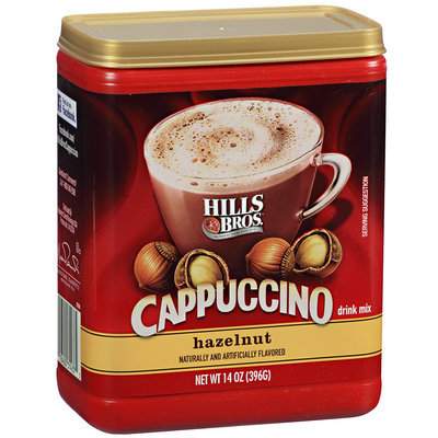 Hills Bros.® Cappuccino Drink Mix Hazelnut 14 oz. Canister