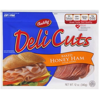 Buddig™ Deli Cuts Baked Honey Ham 12 oz. ZIP-PAK®