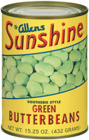The Allens Sunshine Southern Style Green Butter Beans 15.25 Oz Can