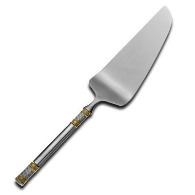 Wallace Aegean Weave Gold Accent Steak Carving Knife with Hollow Handle