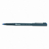 Universal Roller Ball Stick Pen, Blue Ink, Extra Fine, 12/Pack