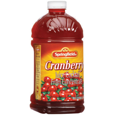 Springfield from Concentrate Cranberry Juice Cocktail 128 Oz Plastic Bottle
