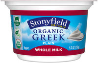 Stonyfield Organic® Plain Greek Yogurt 5.3 oz Cup