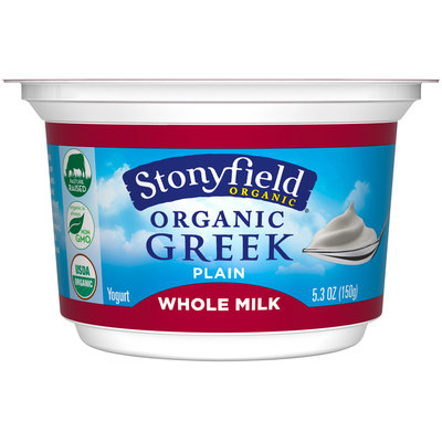Stonyfield Organic® Plain Greek Yogurt 5.3 oz Cup