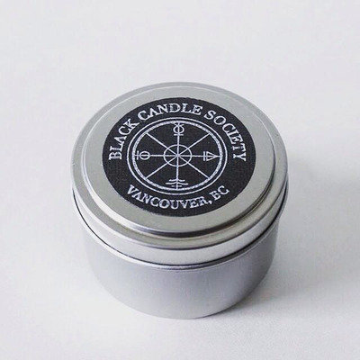 Black Candle Society Siam Lemongrass and Basil Tin Candle Size: 4