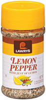 Spice & Seasoning W/Zest of Lemon Lawry's Lemon Pepper 2.25 Oz Shaker