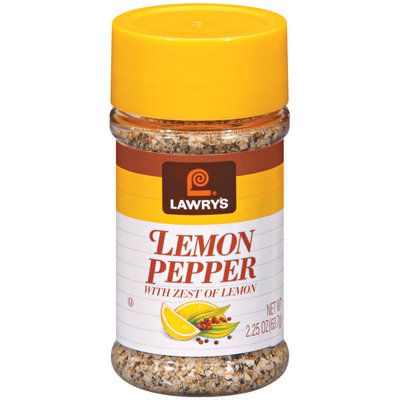 Spice & Seasoning W/Zest of Lemon Lawry's Lemon Pepper 2.25 Oz Shaker