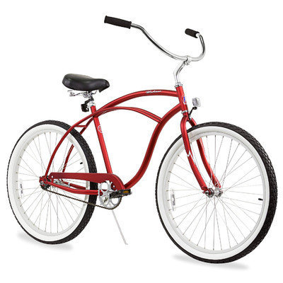 Firmstrong Urban Man Single Speed, Matte Red - Men's Cruiser Bicycle