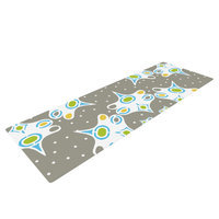 Kess Inhouse Ornamental Splash Silver by Miranda Mol Yoga Mat