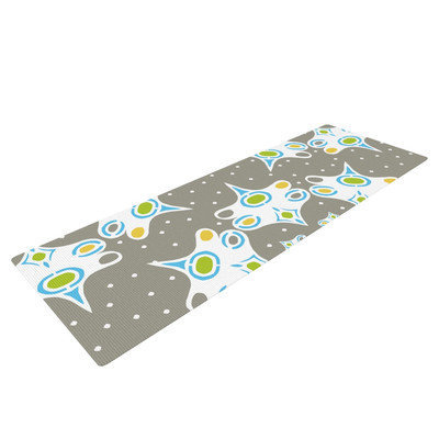 Kess Inhouse Ornamental Splash Silver by Miranda Mol Yoga Mat