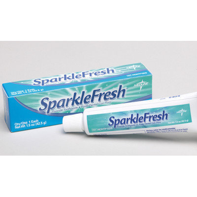 Medline NONTP275DS Sparkle Fresh Fluoride Toothpaste - 2.75 Oz - Case Of 144